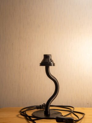 SammmLink Sprout 黑色彎曲造型燈座 3D列印模組化配件 E27規格